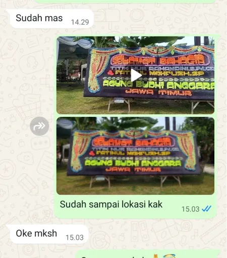 Pengiriman Papan Bunga Utan Kayu Utara